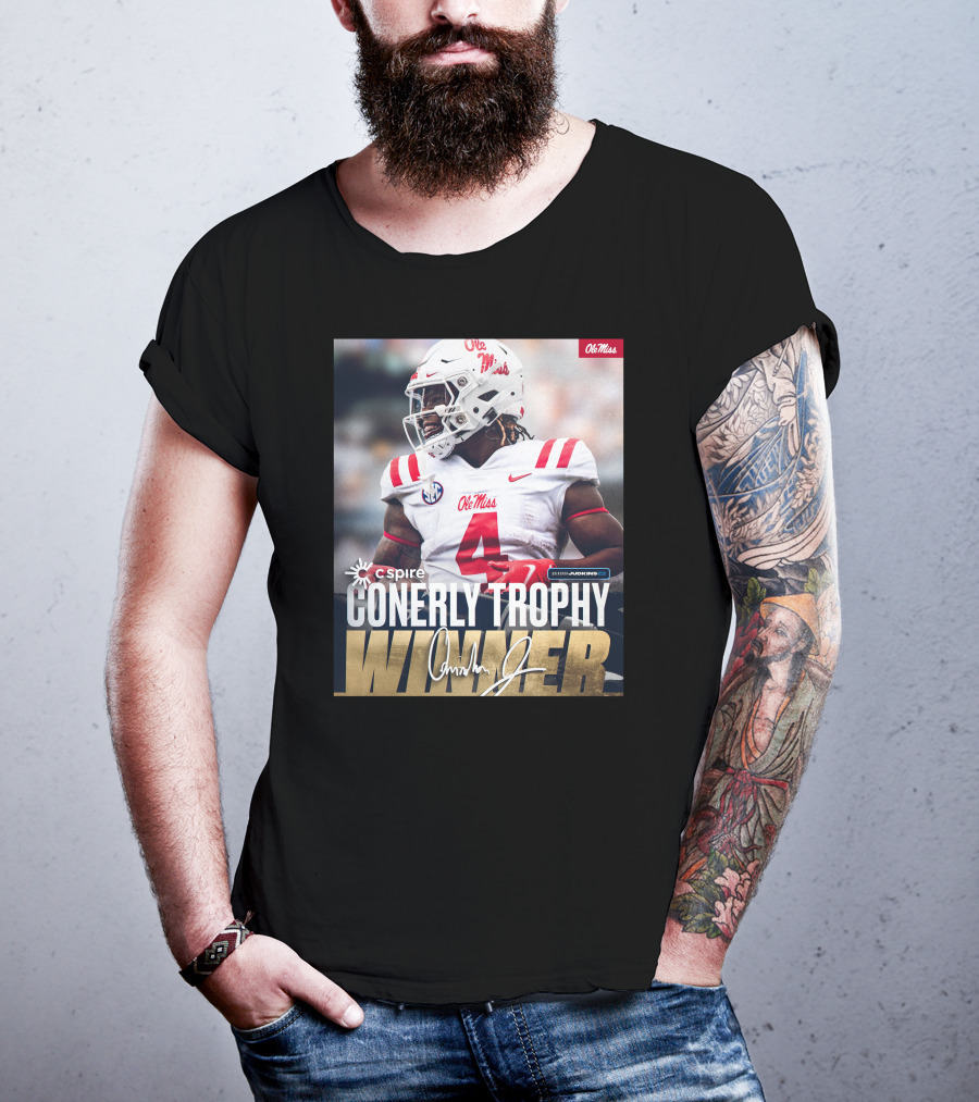 C Spire Conerly Trophy Winner Ole Miss Quinshon Judkins T-Shirt