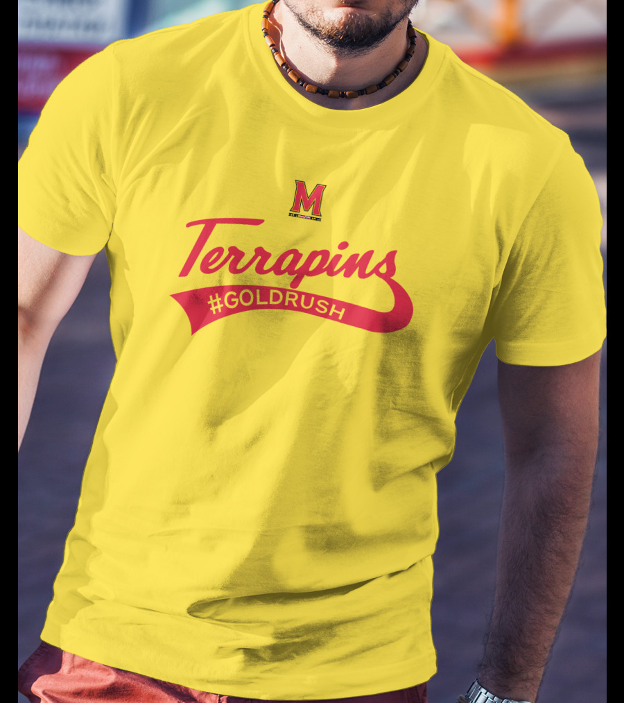 Terrapins #GOLDRUSH Maryland Terrapins M T-Shirt