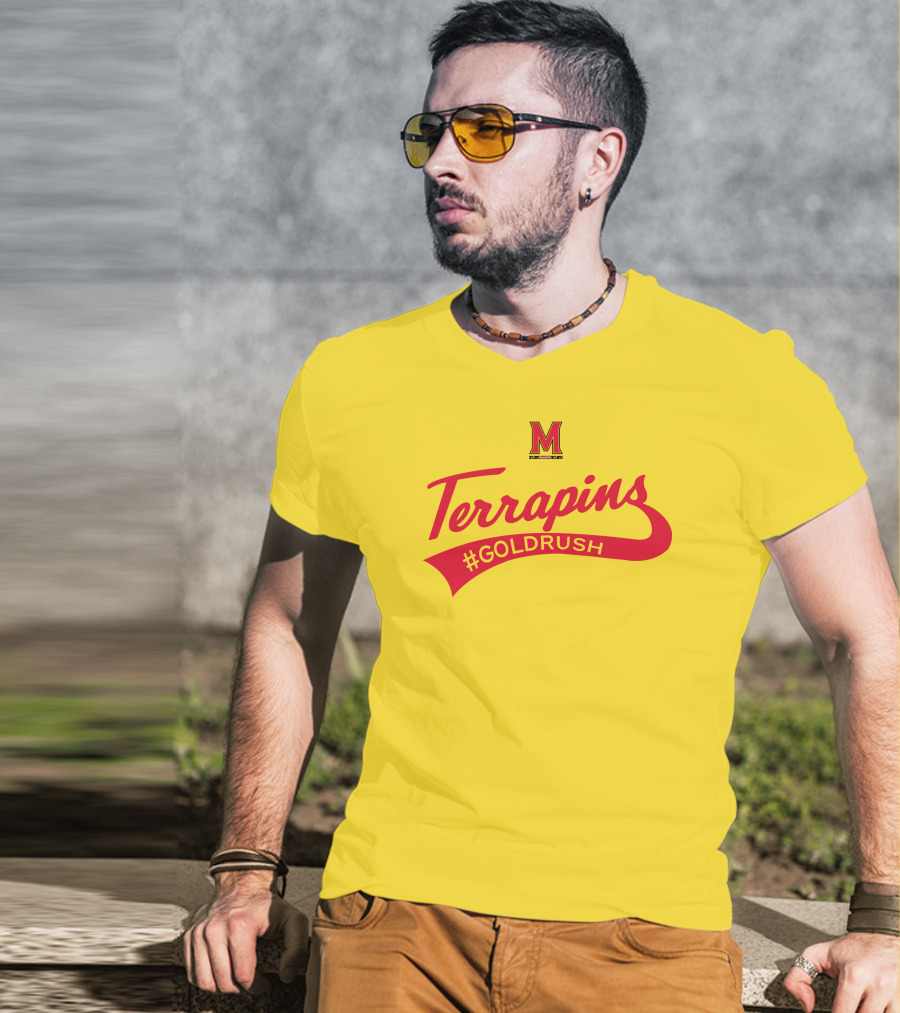 Terrapins #GOLDRUSH Maryland Terrapins M T-Shirt