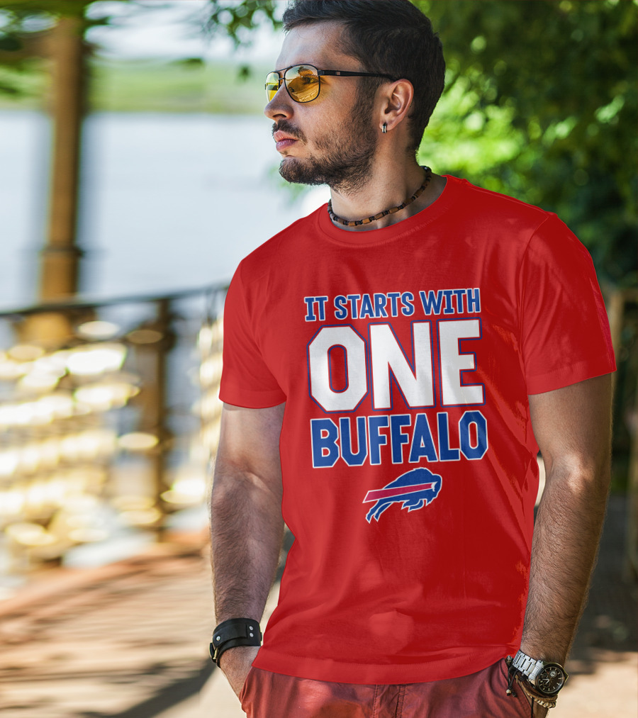 Ken Dorsey It Starts With One Buffalo Bills T-Shirt