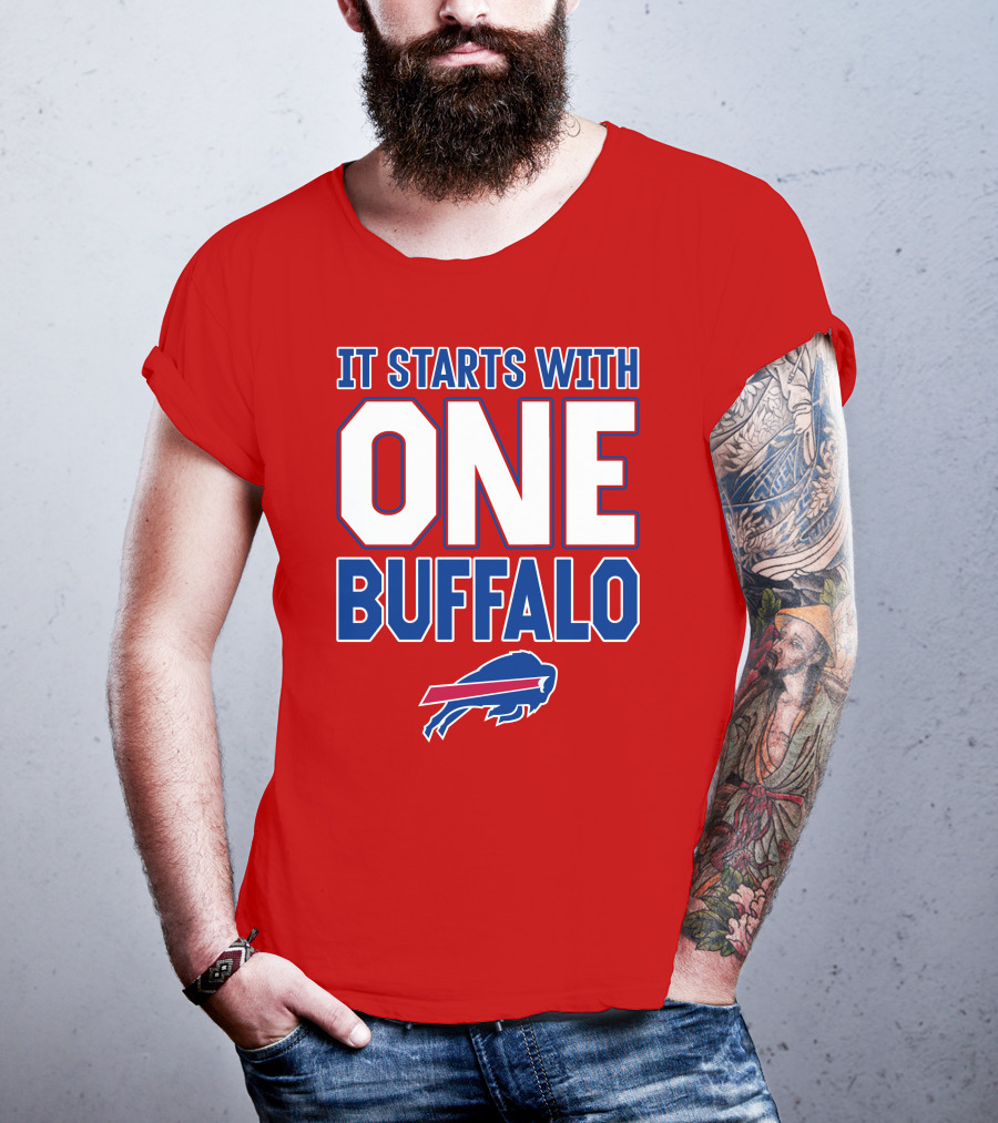 Ken Dorsey It Starts With One Buffalo Bills T-Shirt