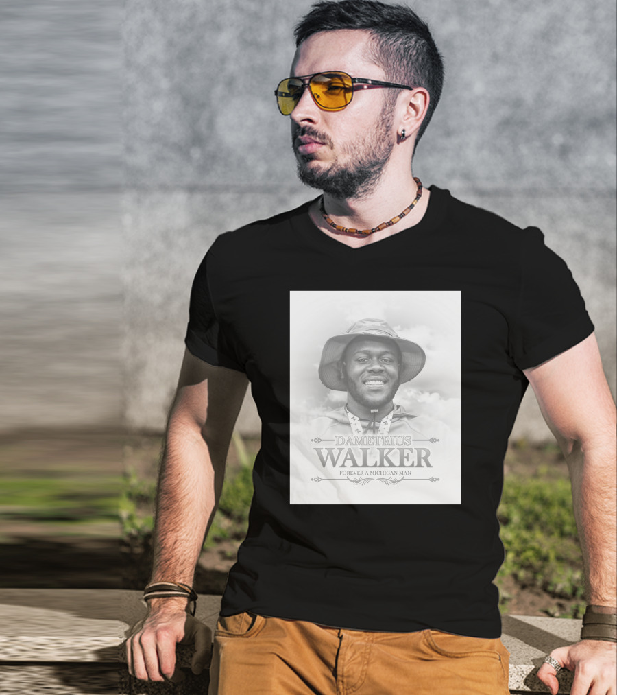 Dametrius Walker Forever A Michigan Man Michigan Football T-Shirt