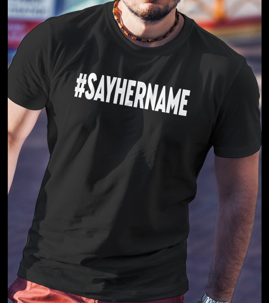 Drew Brees Wearing #SAYHERNAME T-Shirt