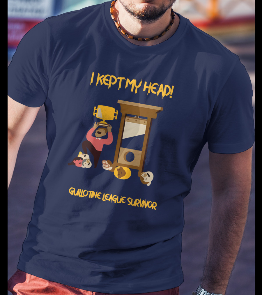 I Kept My Head Paul Charchian Guillotine League Survivor Trophy T-Shirt
