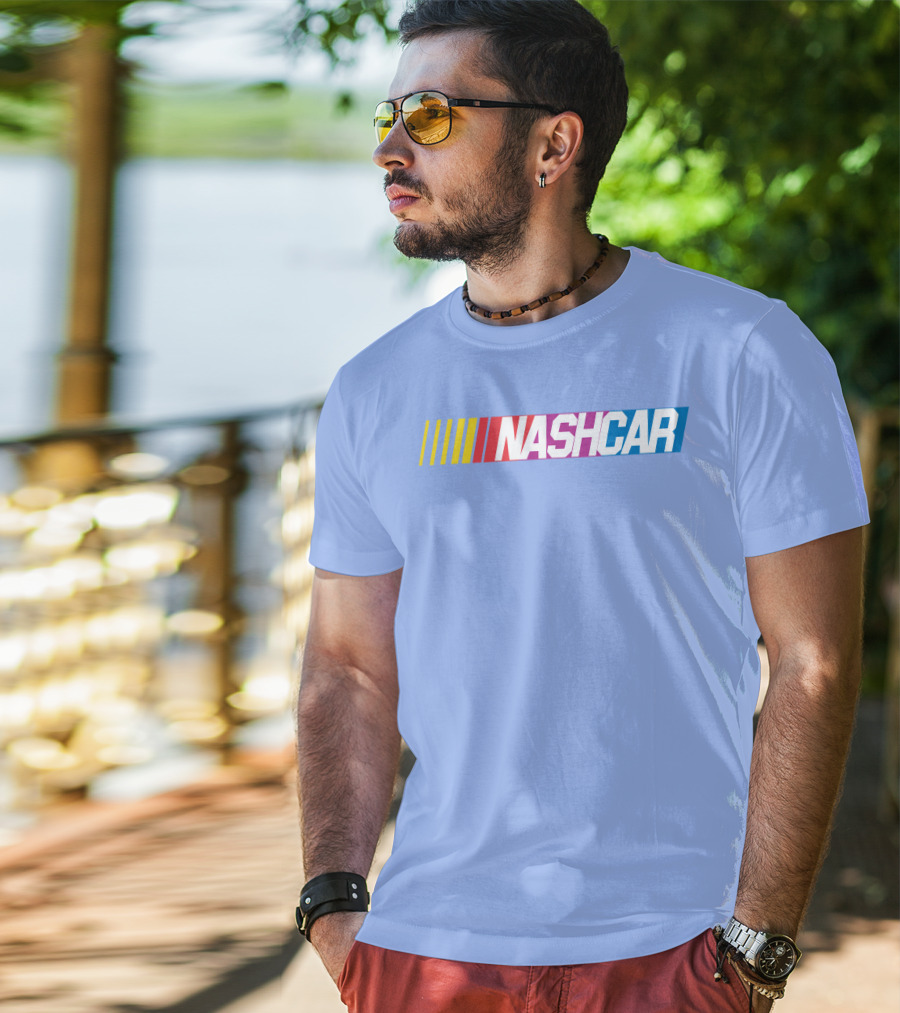 Wobovan Mitchell Nashcar Racing Strip T-Shirt