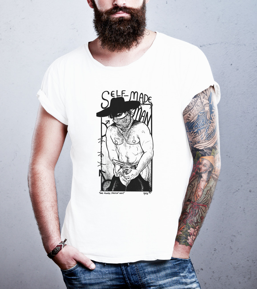 Self-Made Man 1996 And Always Packin Heat Cowboy Bandit T-Shirt