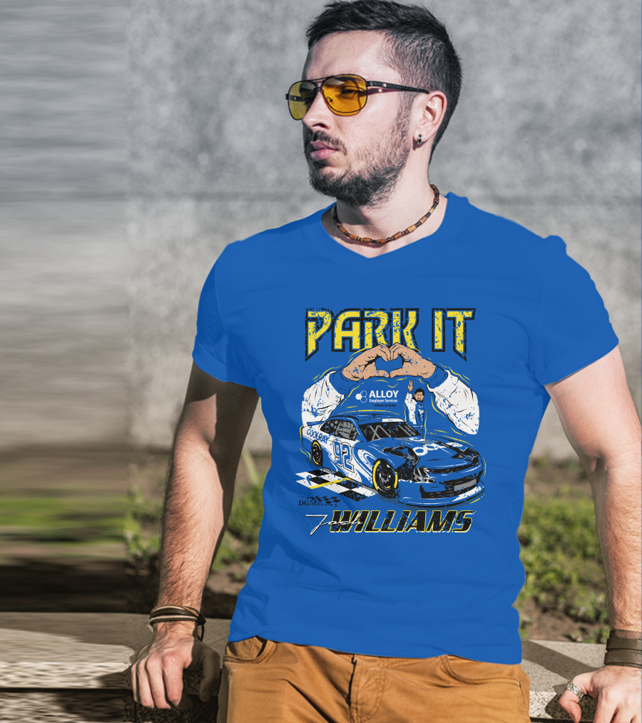 Park It Josh Williams Alloy Employer Services Race Car 92 Williams T-Shirt