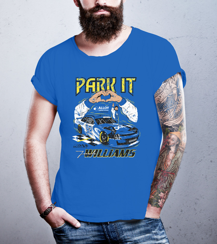 Park It Josh Williams Alloy Employer Services Race Car 92 Williams T-Shirt