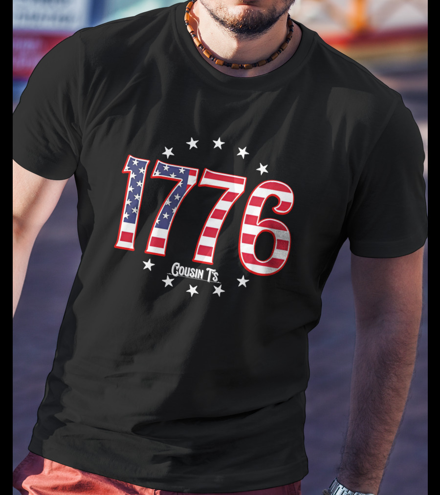 1776 Cousin T's Men's Patriotic T-Shirt