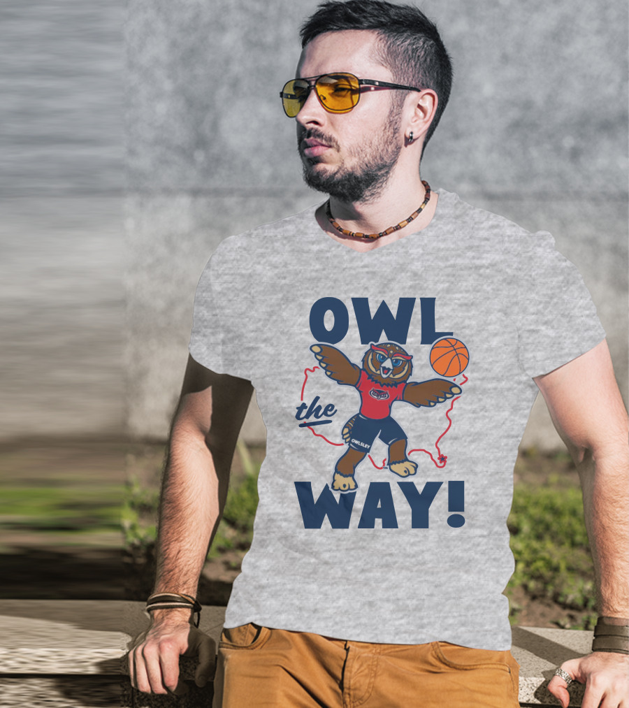 Owlsey Basketball Owl The Way Florida Atlantic T-Shirt