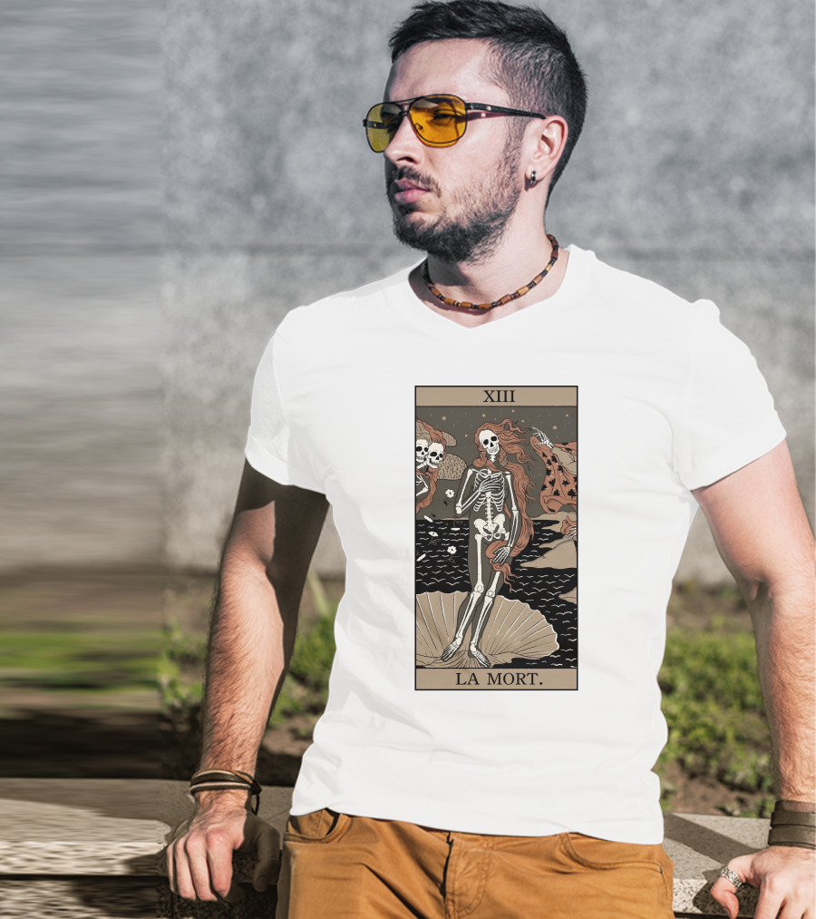 XIII La Mort Tarot Death Of Venus Skeleton T-Shirt