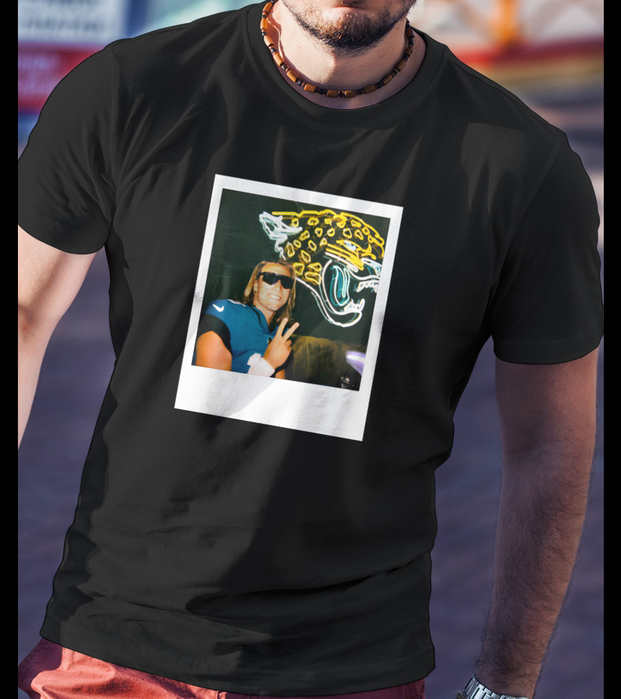 Jacksonville Jaguars Steezy Trev Neon Style Profile Picture T-Shirt