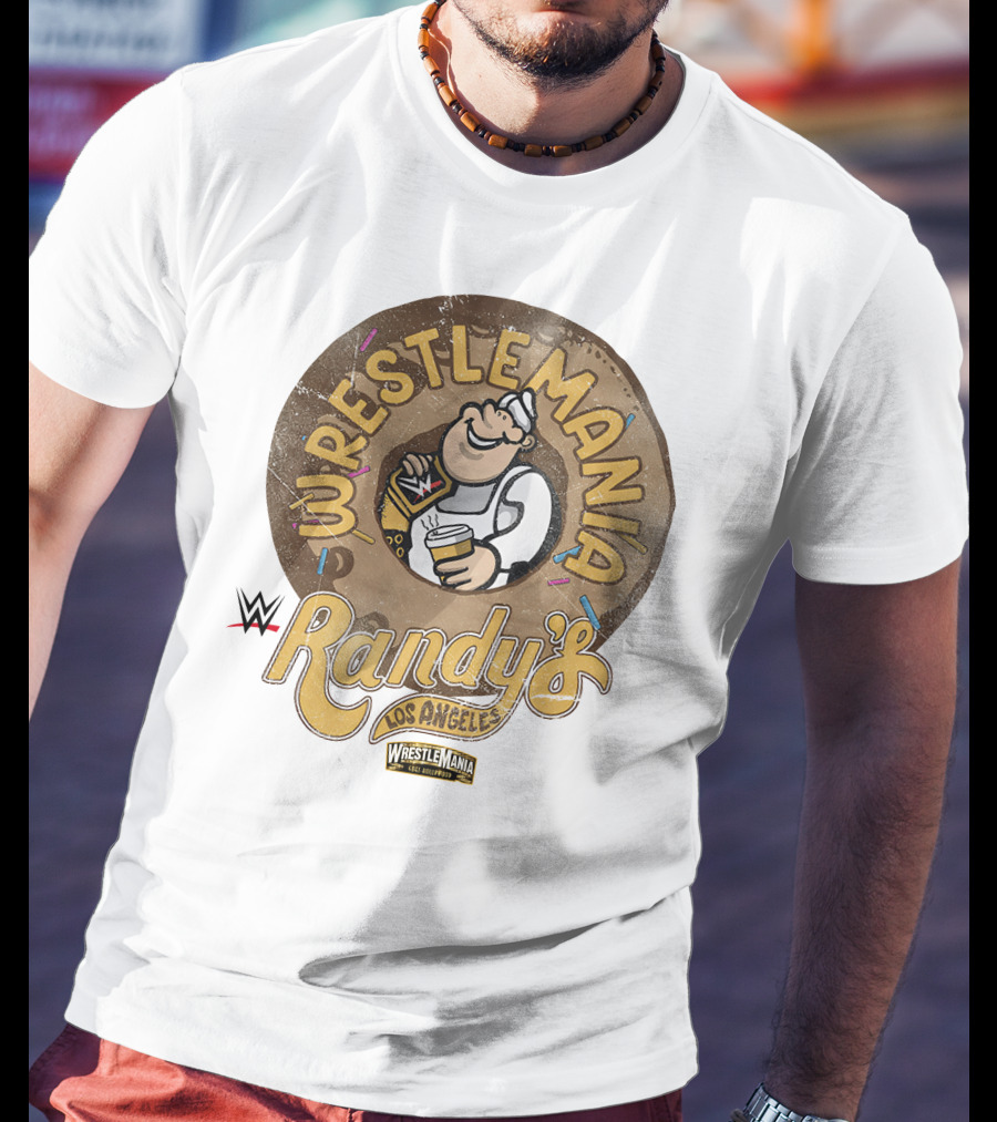 Wrestlemania Randy's Donuts Los Angeles WWE T-Shirt