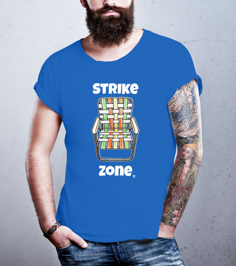 STRIKE ZONE Woven Colorful Chair T-Shirt
