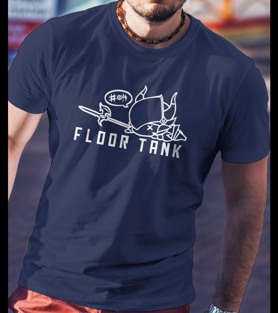 Floor Tank Hashtag Oof Viking Helmet And Spear T-Shirt