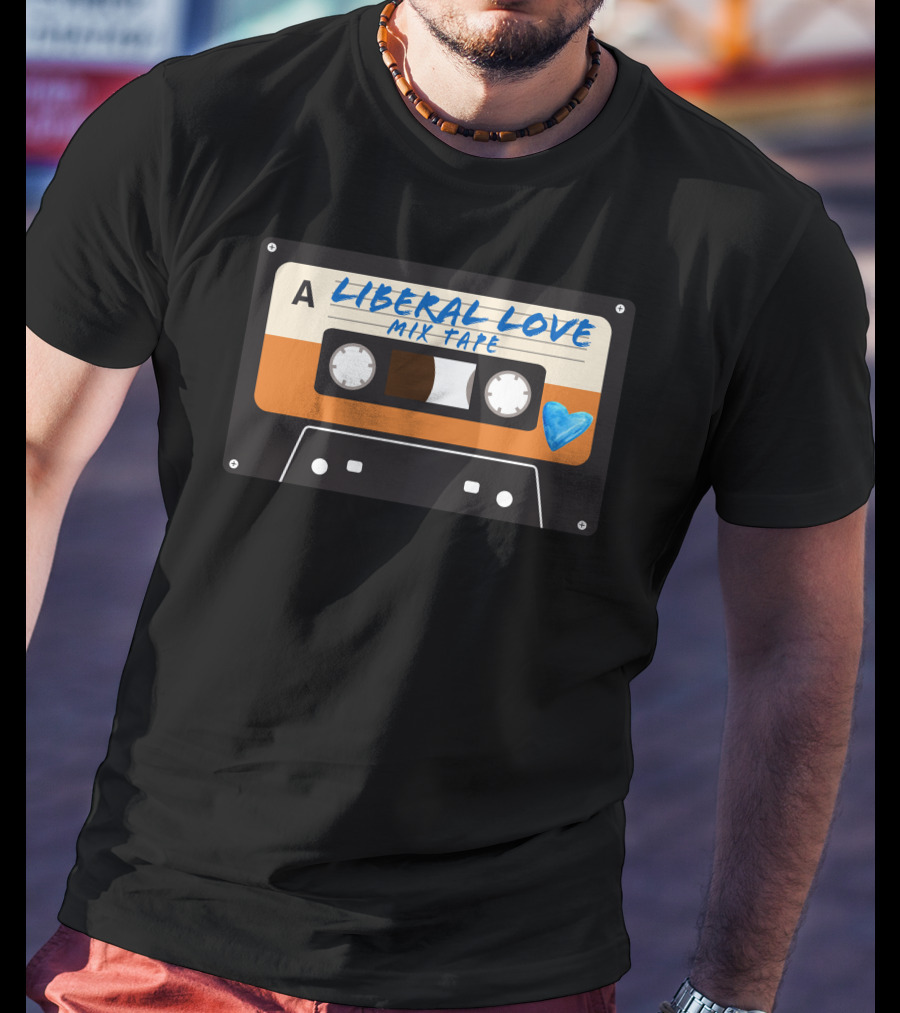 Amy Ordinary1world Liberal Love Mix Tape Cassette Heart T-Shirt