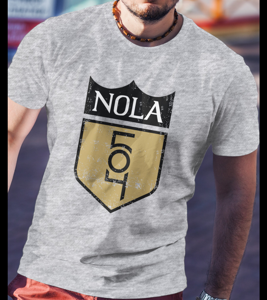 NOLA 504 Shield Badge Emblem T-Shirt