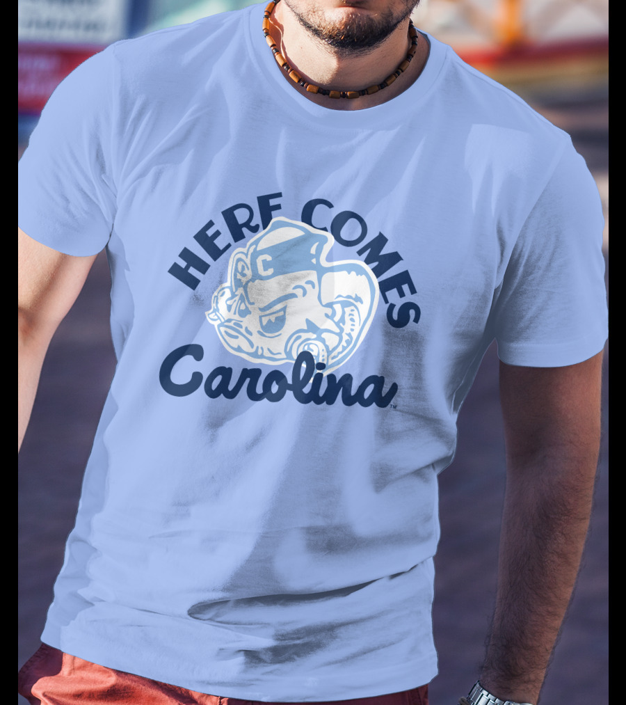 Here Comes Carolina Barstool Bench Mob T-Shirt