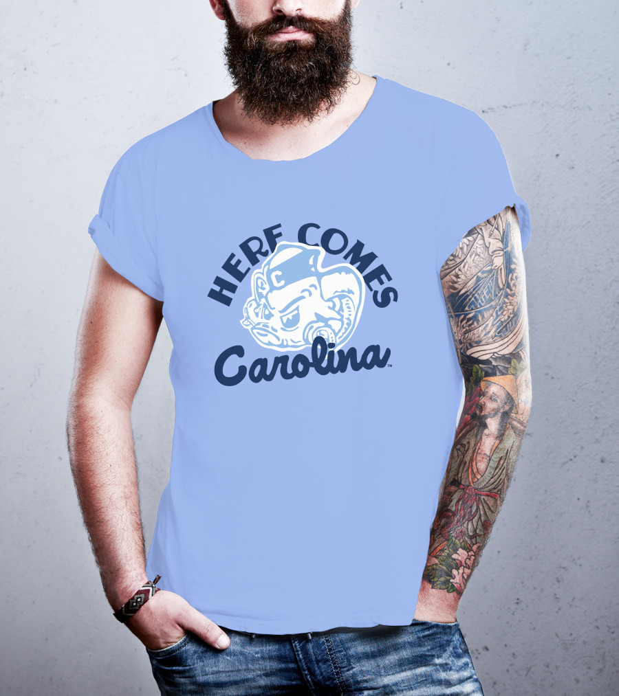 Here Comes Carolina Barstool Bench Mob T-Shirt