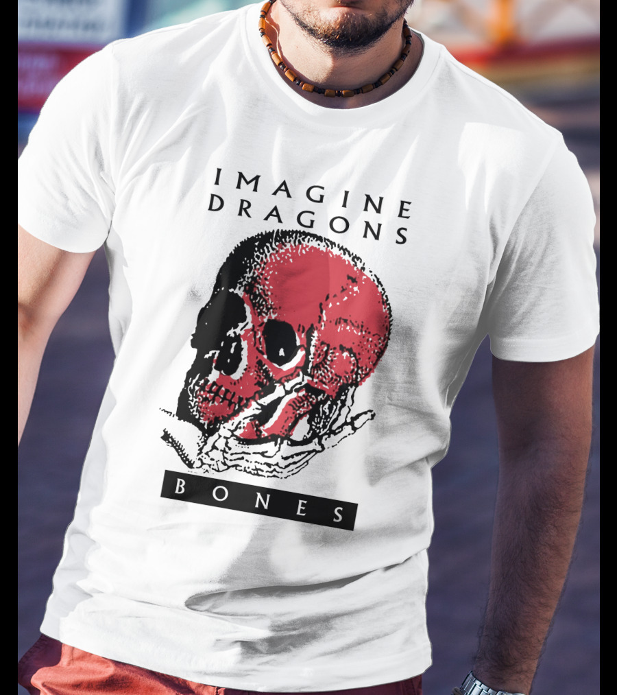 Imagine Dragons Bones Red Skull T-Shirt
