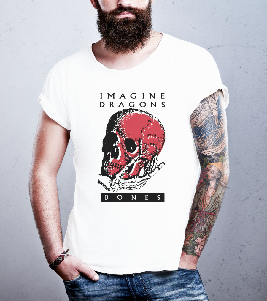 Imagine Dragons Bones Red Skull T-Shirt