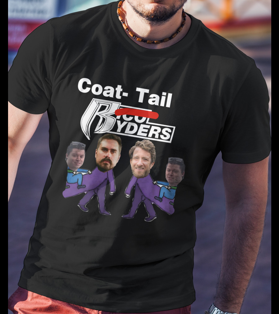 Dave Portnoy Coat-Tail Ryders Cartoon Characters With Faces T-Shirt