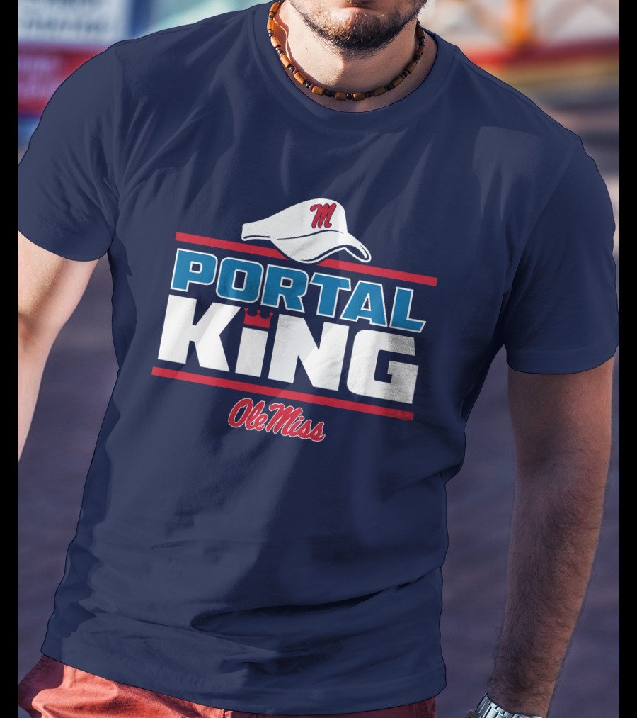 Lane Kiffin Ole Miss Portal King Football Iconic Hat T-Shirt