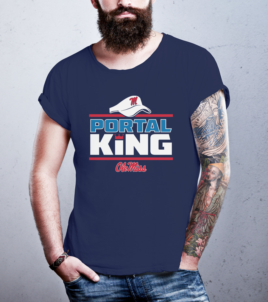 Lane Kiffin Ole Miss Portal King Football Iconic Hat T-Shirt