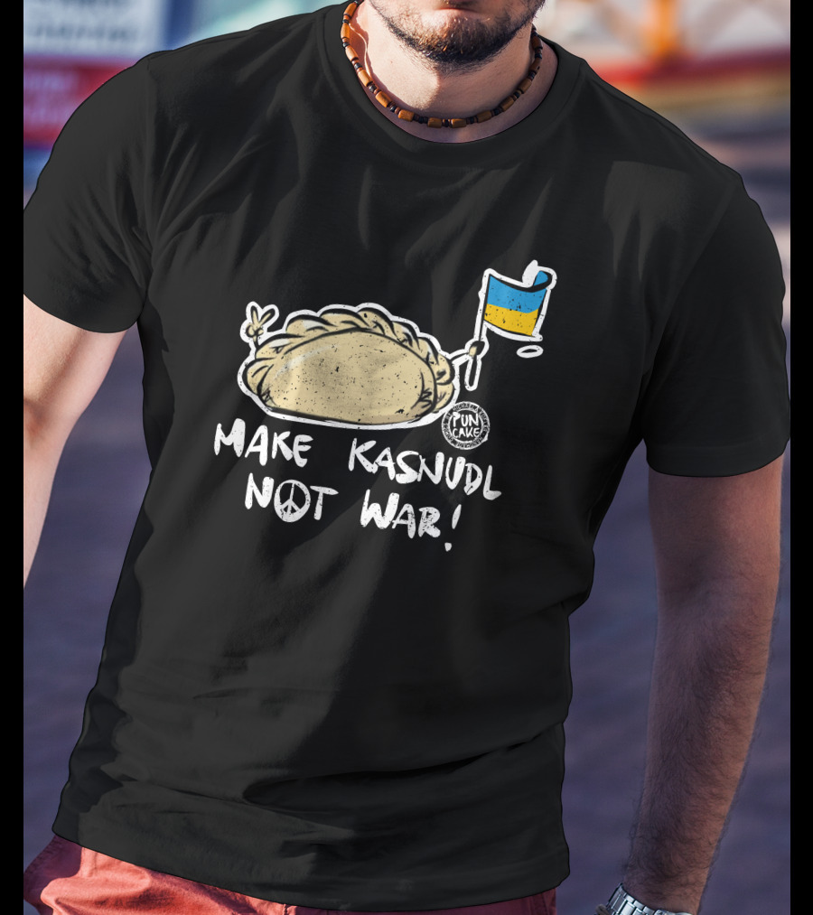 Make Kasnudl Not War Peace Symbol With Flag Icon By Pun Cake T-Shirt