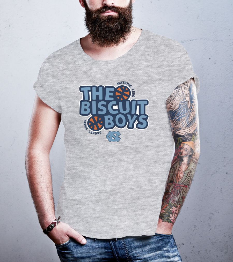 The Biscuit Boys Watkins Lebo Farris Landry UNC Basketball T-Shirt