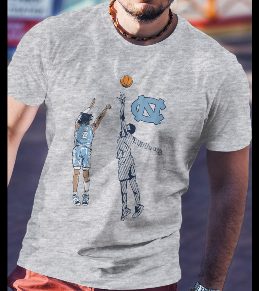 Caleb Love Nothing But Love UNC Basketball Jump Shot Iconic UNC T-Shirt