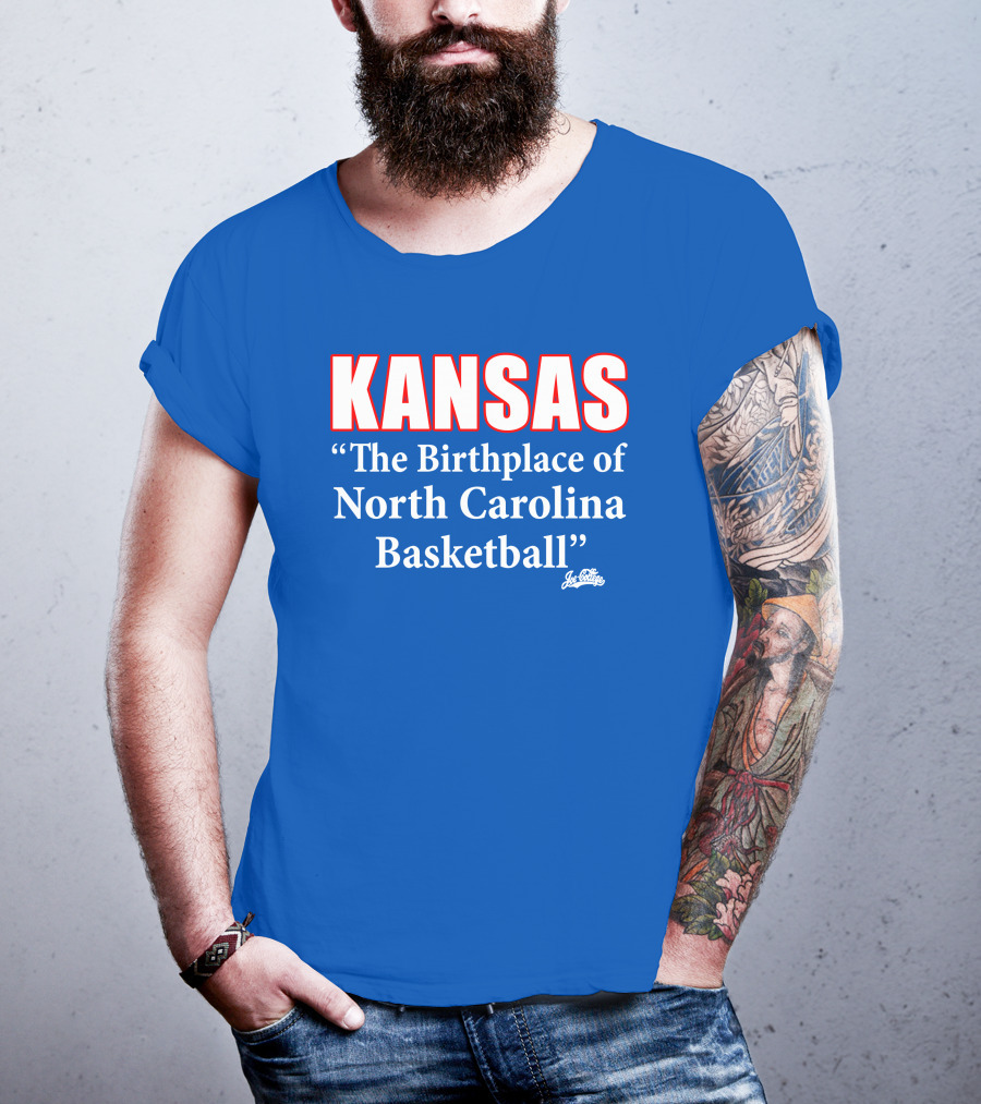 Kansas The Birthplace Of North Carolina Basketball T-Shirt