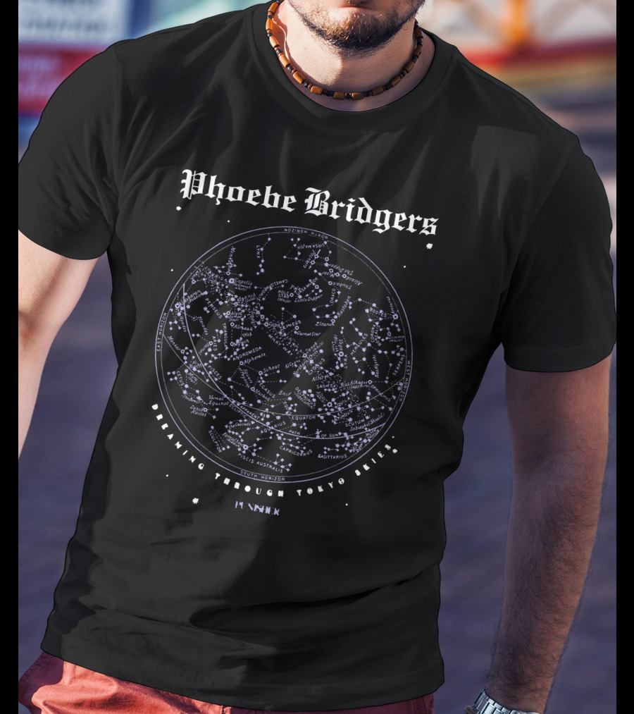 Phoebe Bridgers Cosmic Constellations Dreaming Through Tokyo Skies Fennec T-Shirt