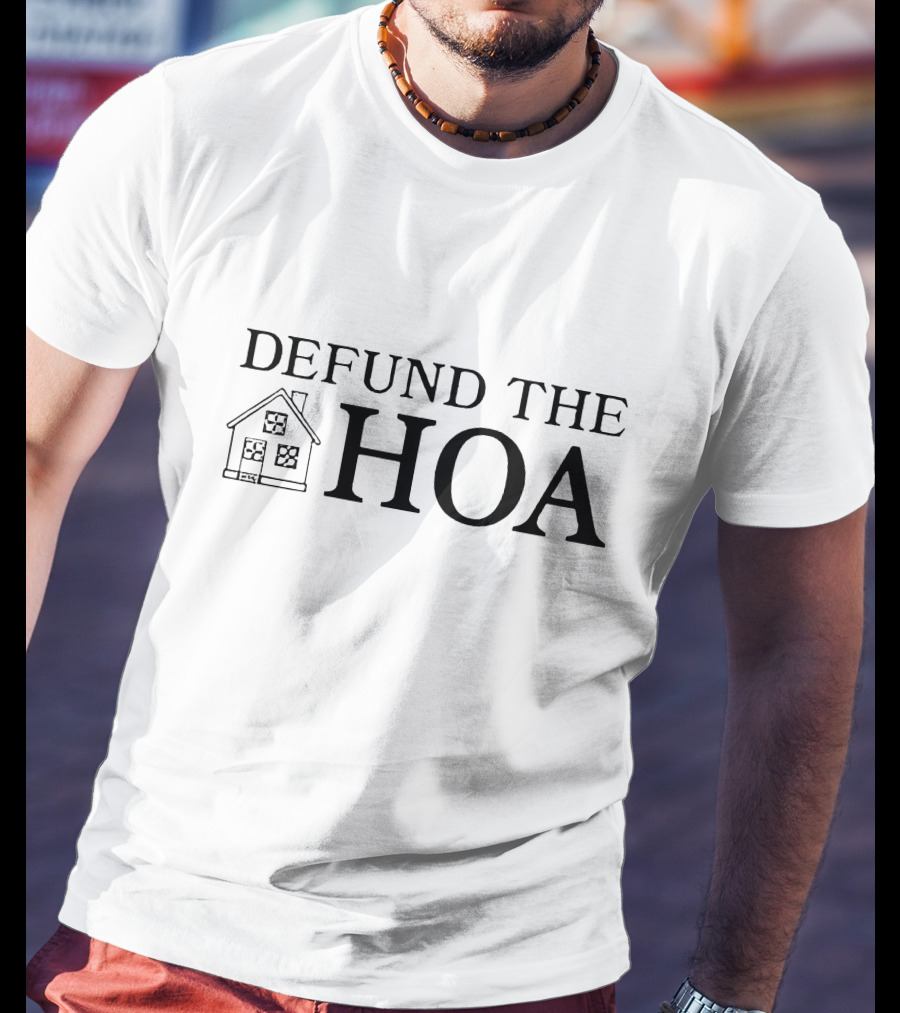 Defund The HOA House Drawing T-Shirt