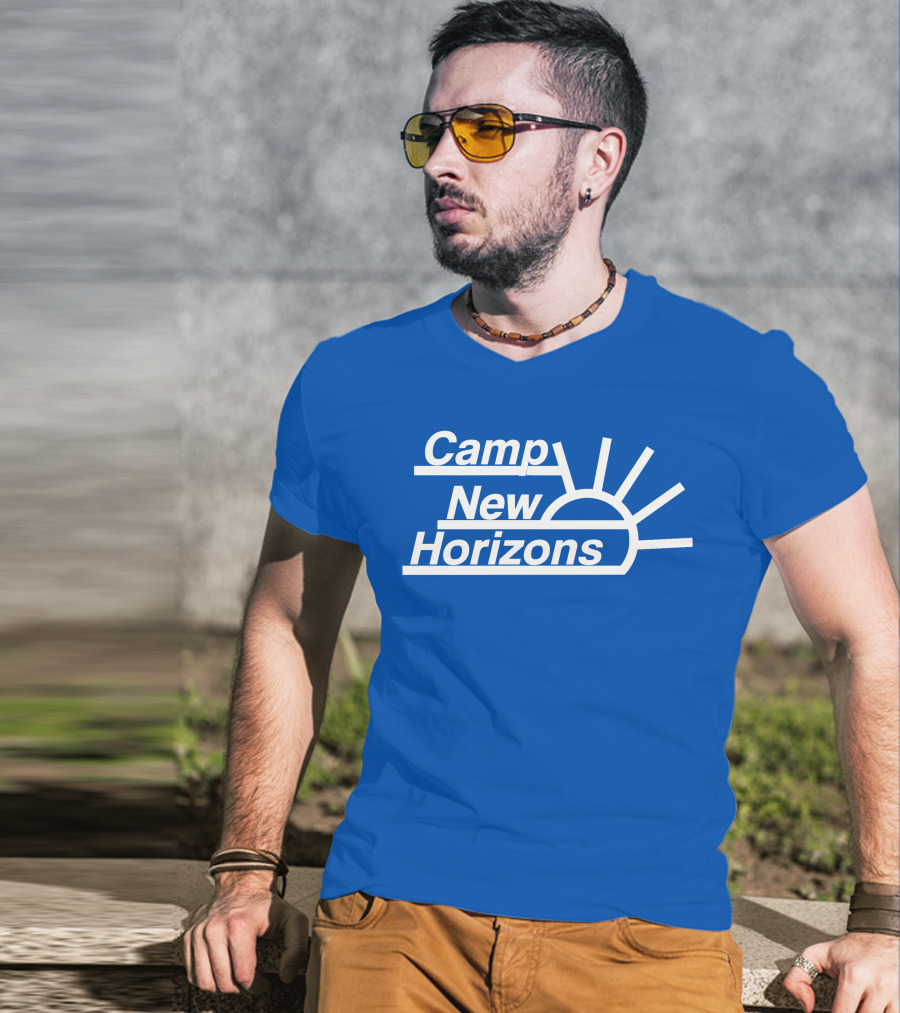 Camp New Horizons Camper Sunrise T-Shirt