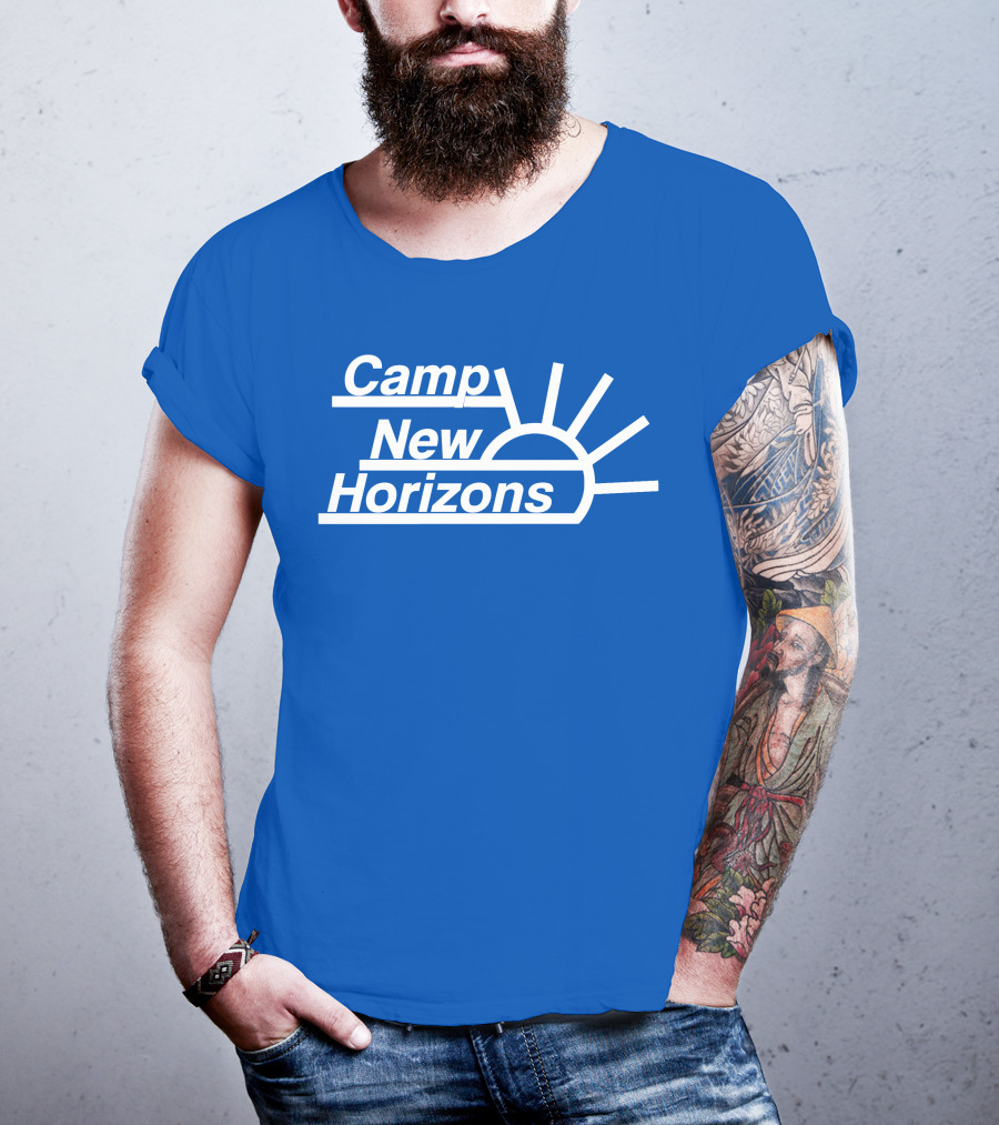 Camp New Horizons Camper Sunrise T-Shirt