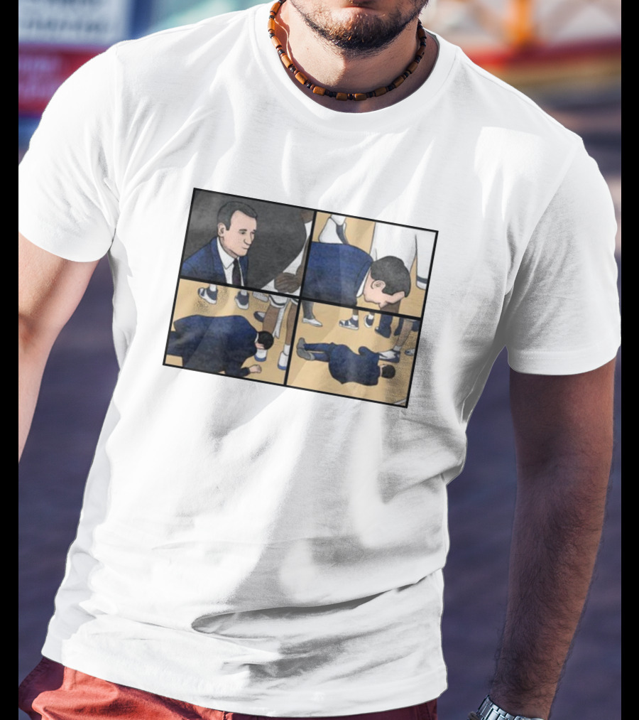 Coach Collapse Meme Comic Panel Sneaker Scene T-Shirt