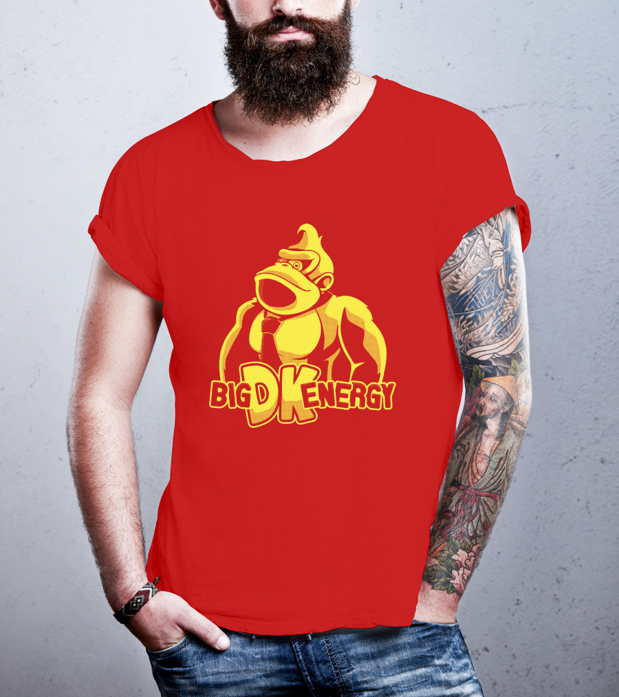 Punch Store Big DK Energy Gorilla Retro Gaming Inspired T-Shirt