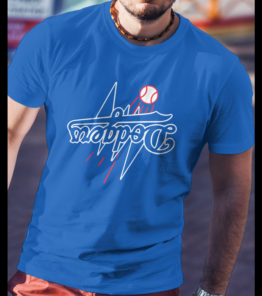 Dodgers Bolt Baseball T-Shirt