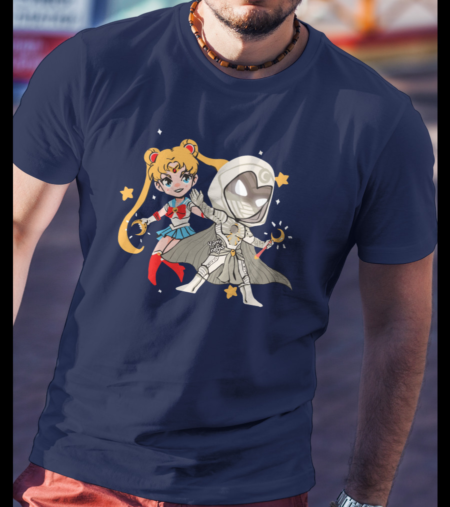 Gabi Sailor Moon Knight Yamineftis Crossover Fusion T-Shirt