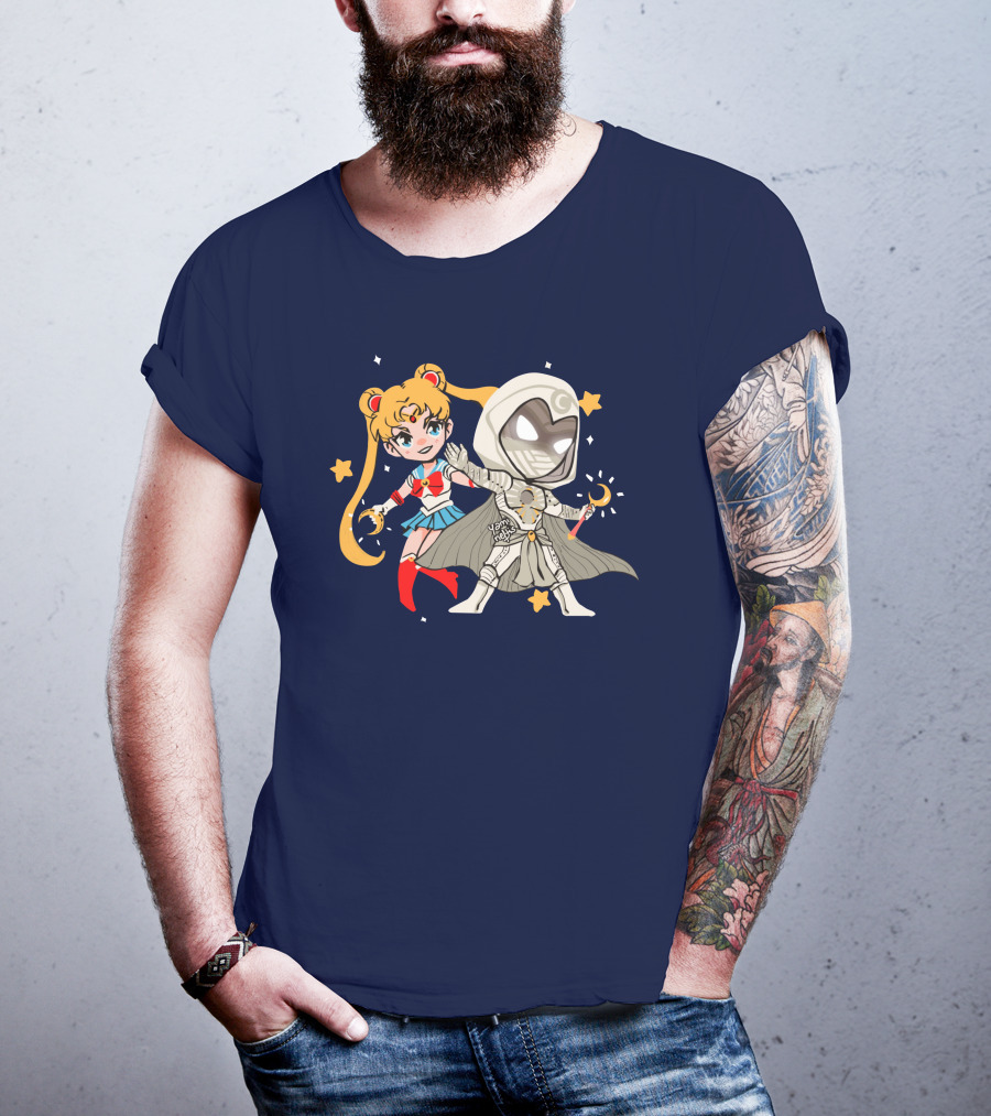 Gabi Sailor Moon Knight Yamineftis Crossover Fusion T-Shirt