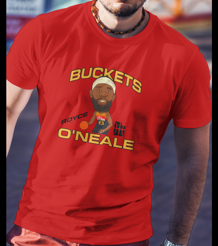 Jazzteam Royce O'Neale Buckets Utah Basketball T-Shirt