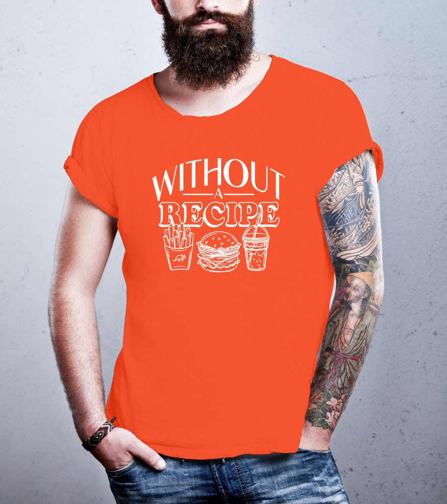 Without A Recipe The Try Guys Merch Burger Fries Drink T-Shirt