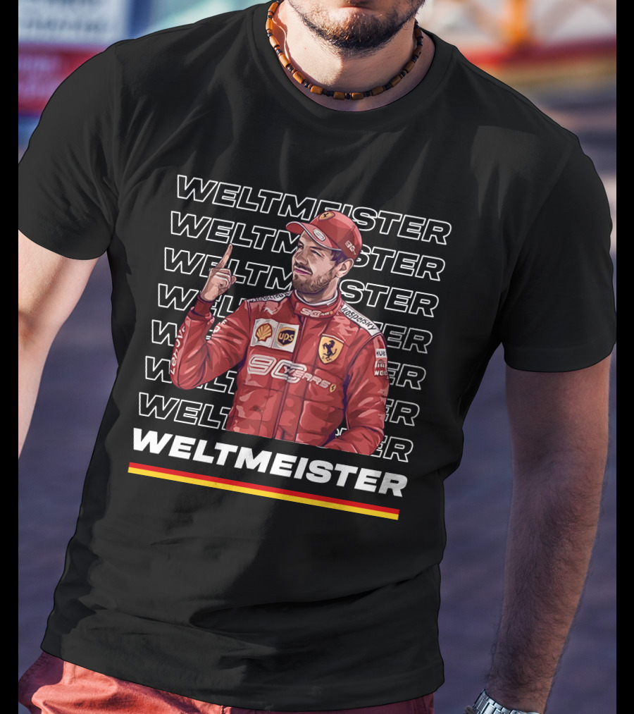 Weltmeister Ferrari Champion Danke Seb T-Shirt