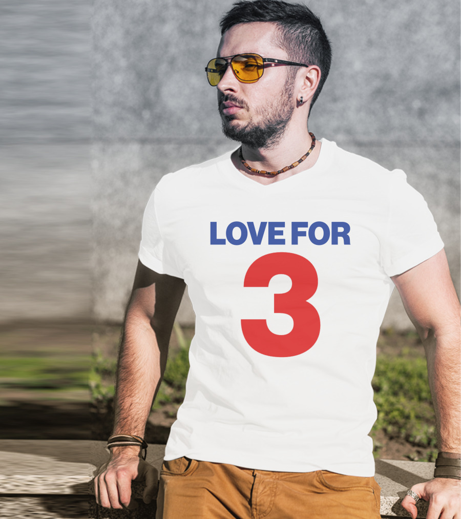 Sabres Love For 3 T-Shirt