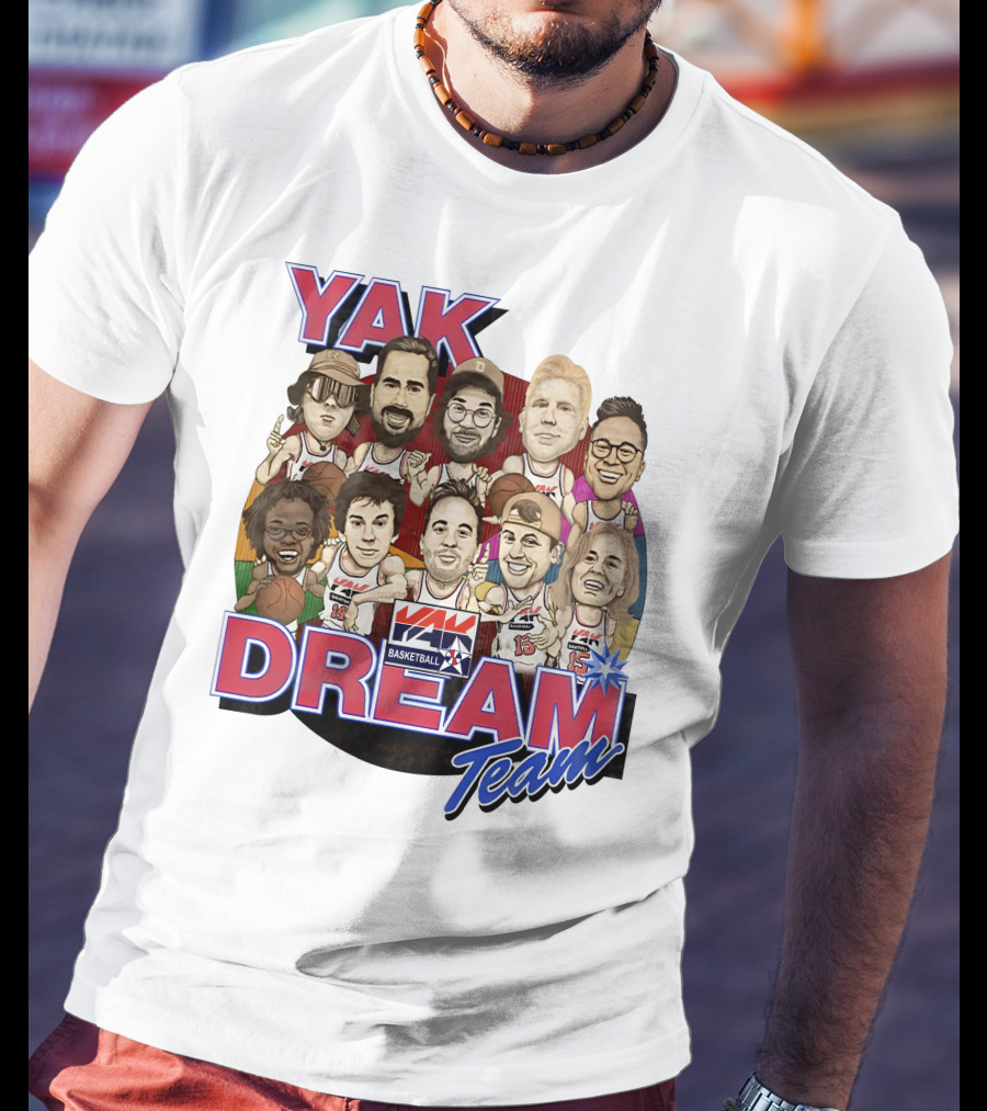 Yak Dream Team Basketball Van Fan T-Shirt