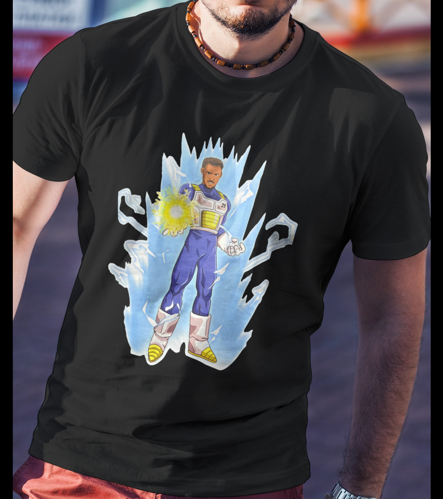 Daniel Gafford Dragon Ball Z Saiyan Warrior Energy Burst T-Shirt