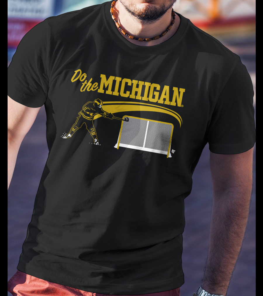 Do The Michigan Hockey Player Scoring Goal T-Shirt