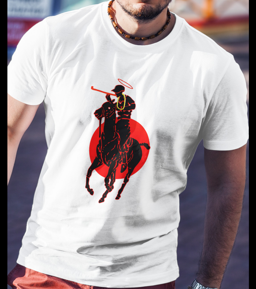 Soto Asa Merch Polo Player Halo Red Circle T-Shirt