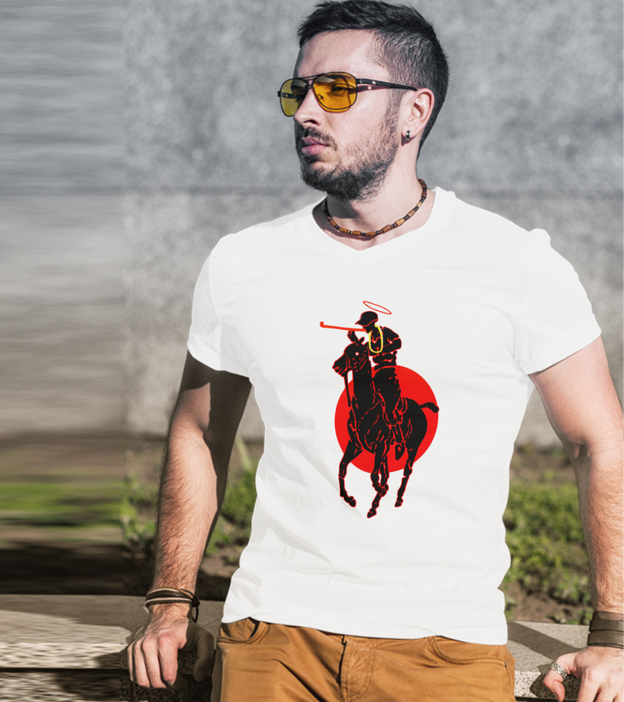 Soto Asa Merch Polo Player Halo Red Circle T-Shirt